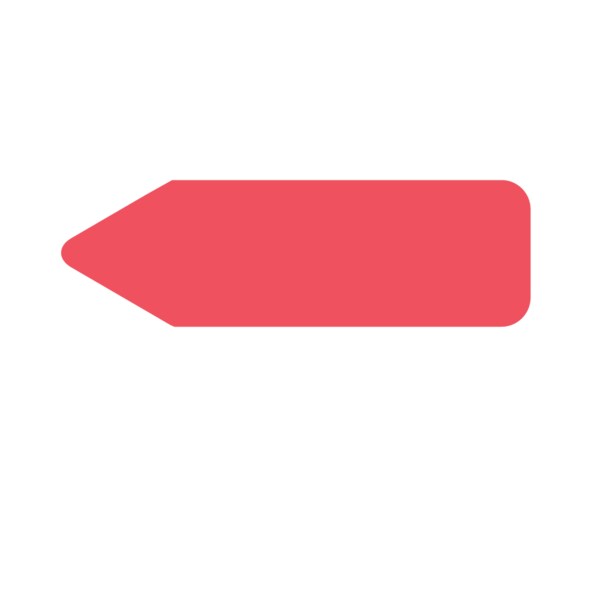 Labeling Flag - Solid - Red - Re Fill - 9/16" x 2"